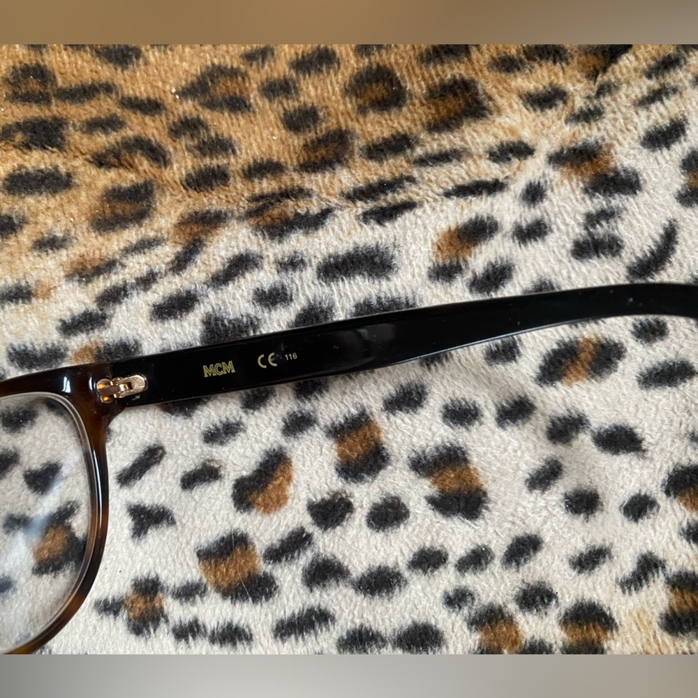 MCM tortoise brown black cateye frames eyeglasses - Picture 6 of 6